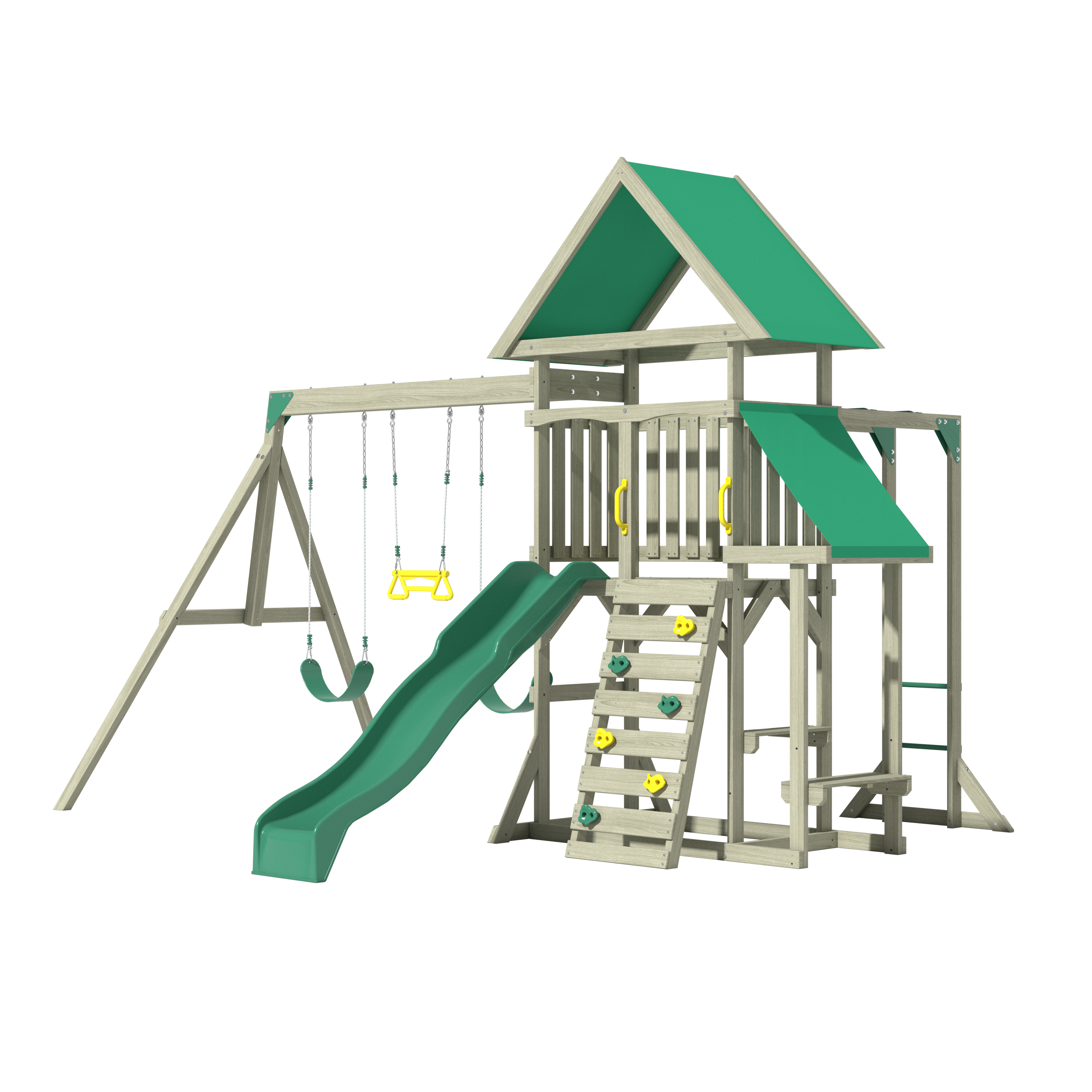 What is the Dragon-Garden Frames Wooden Swing Set?