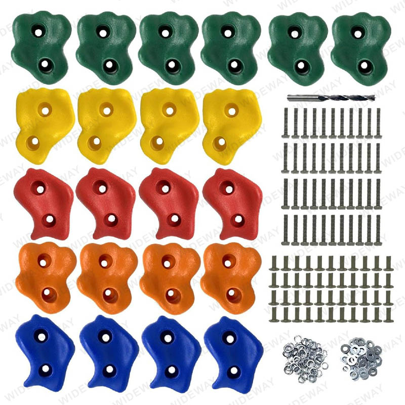 22 Colorful Rock Climbing Holds Set