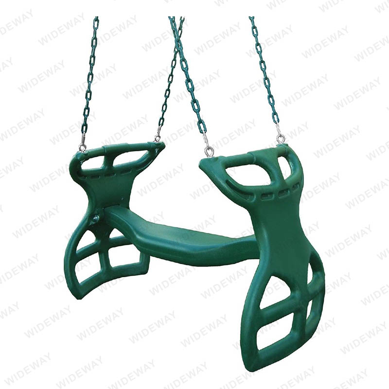 Green Double Glider Swing