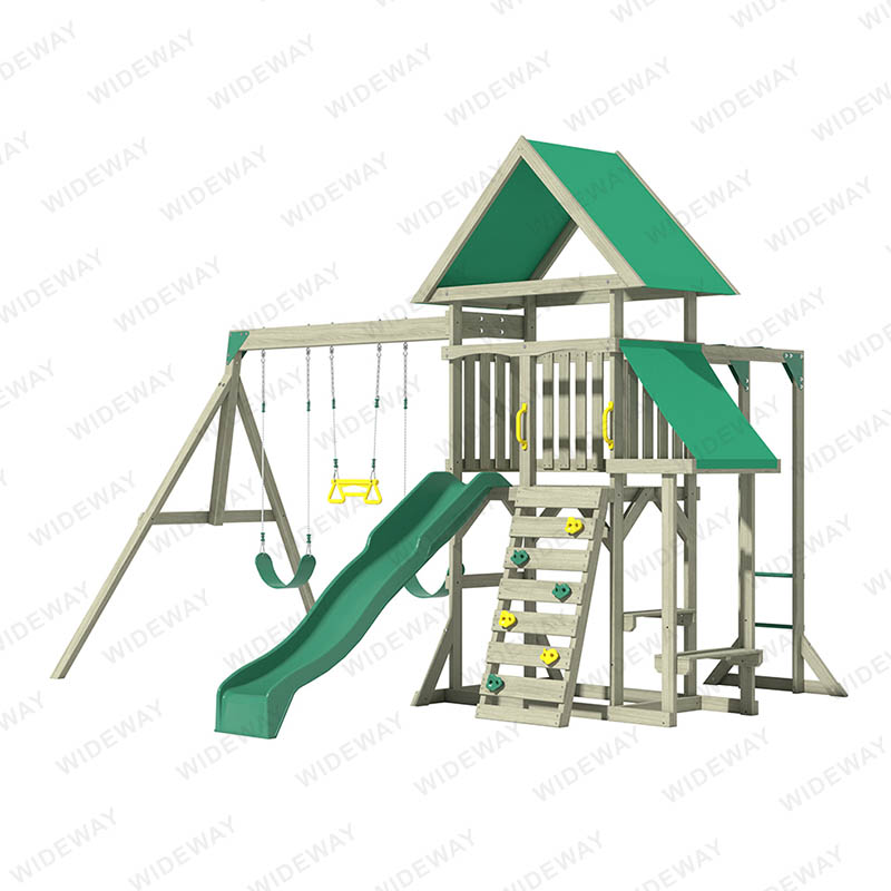 wooden swing set