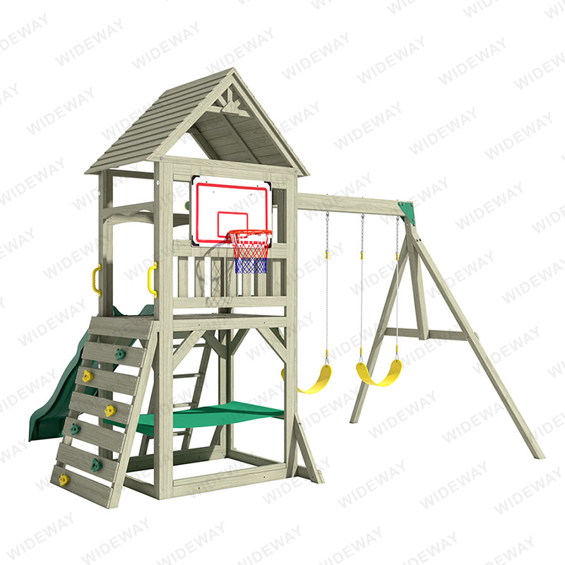 wooden swing set